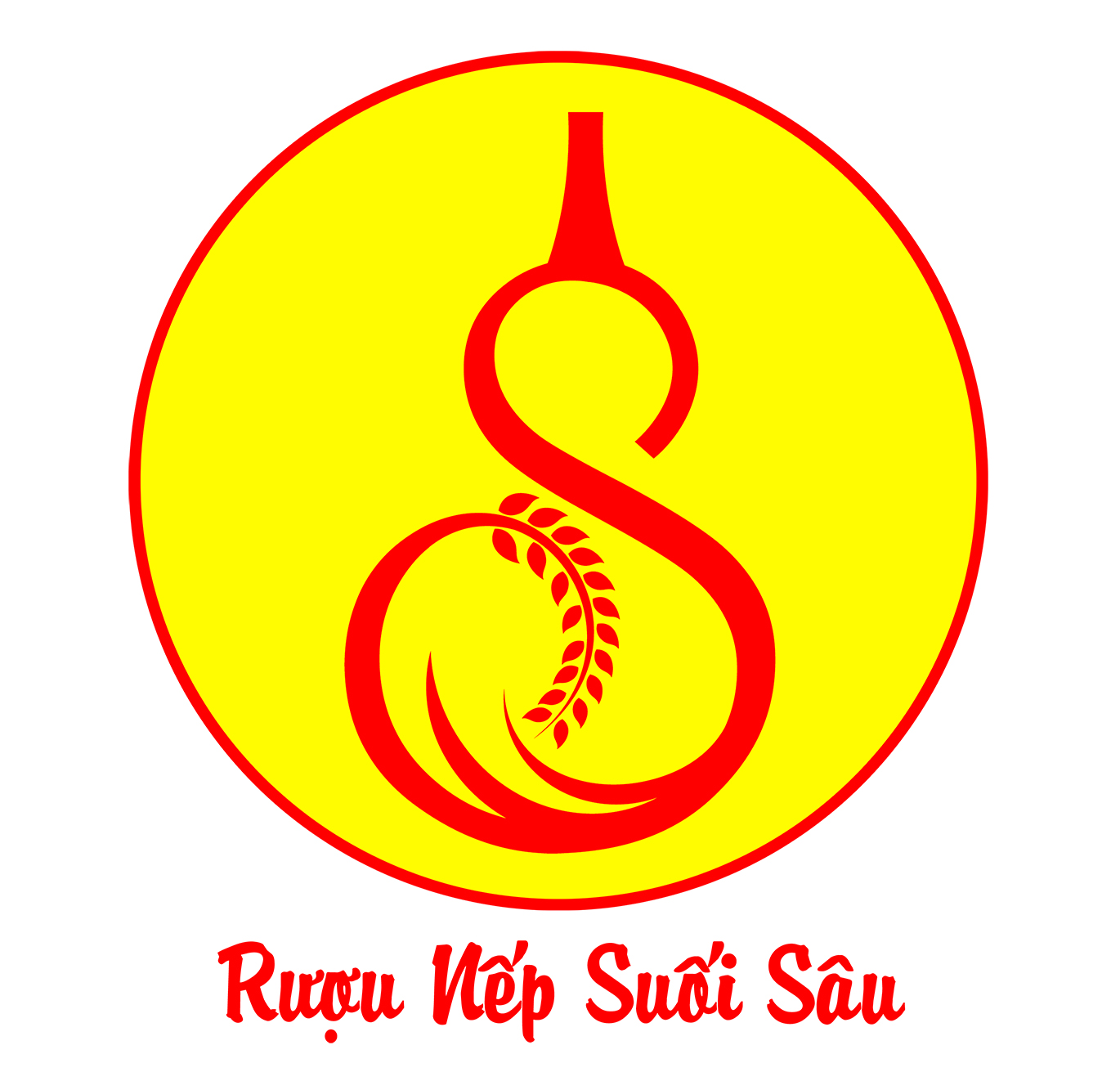 Logo Rượu Nếp Suối Sâu